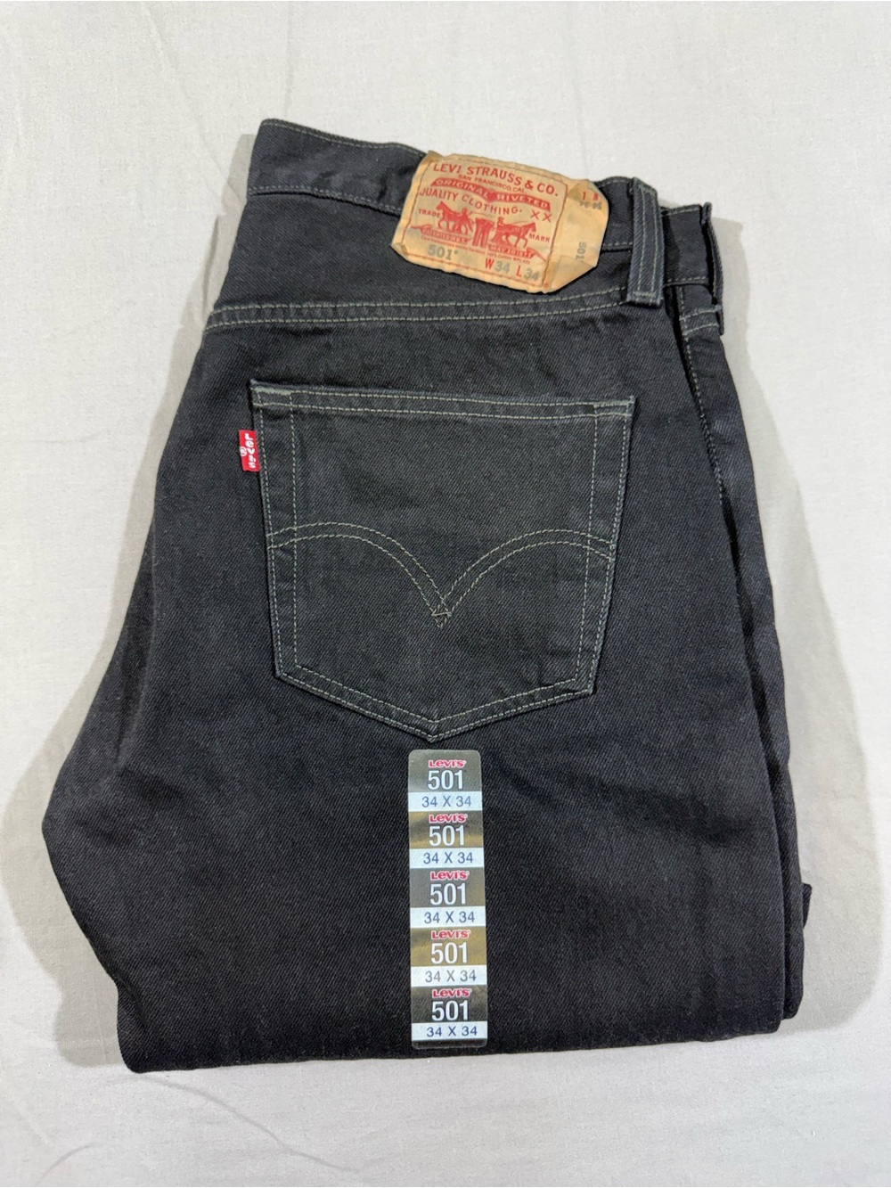 BNWOT Vintage Levi’s 501 Black Denim Jeans